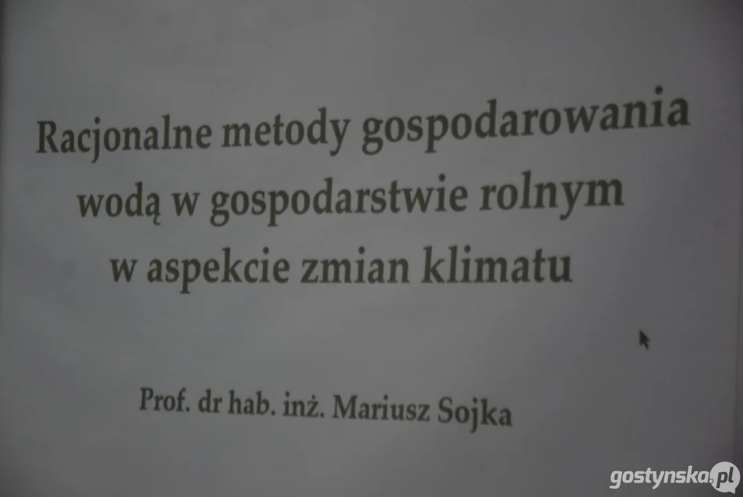 Konferencja "Woda a zmiany klimatu" w Krobi