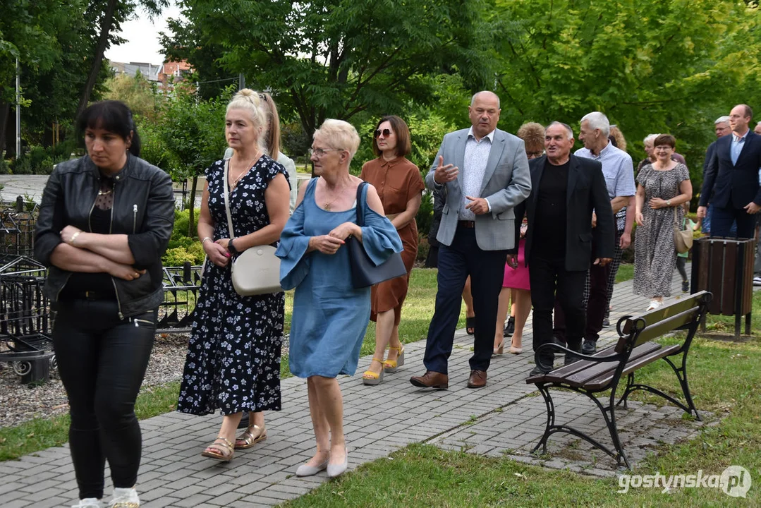 Odsłonięcie szyldu parku im. Adama Mickiewicza w Borku Wlkp.