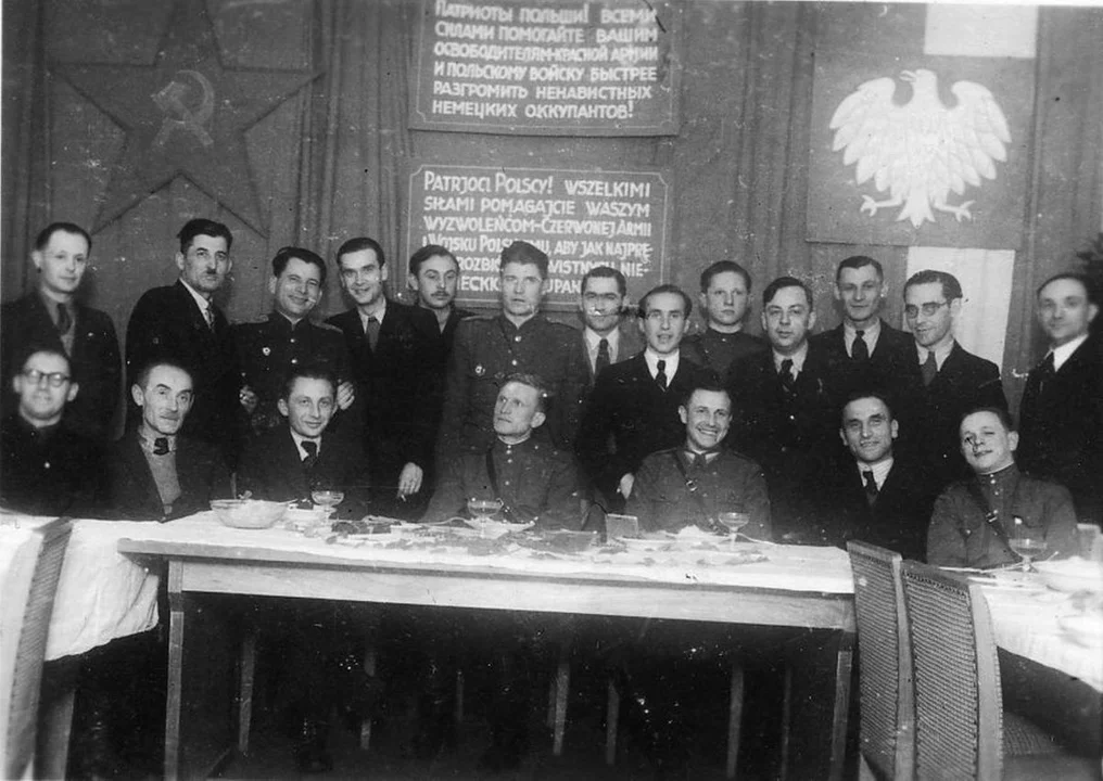 Spotkanie jarocińskich władz z przedstawicielami Armii Czerwonej.