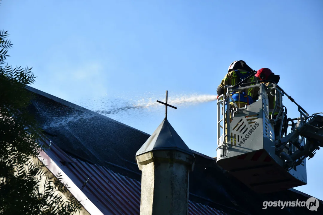 Pożar w gospodarstwie w Podrzeczu