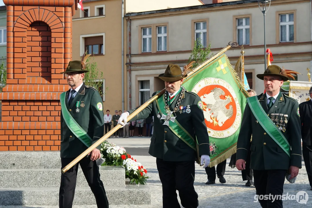 Poświęcenie figury Św. Jana Nepomucena w Krobi