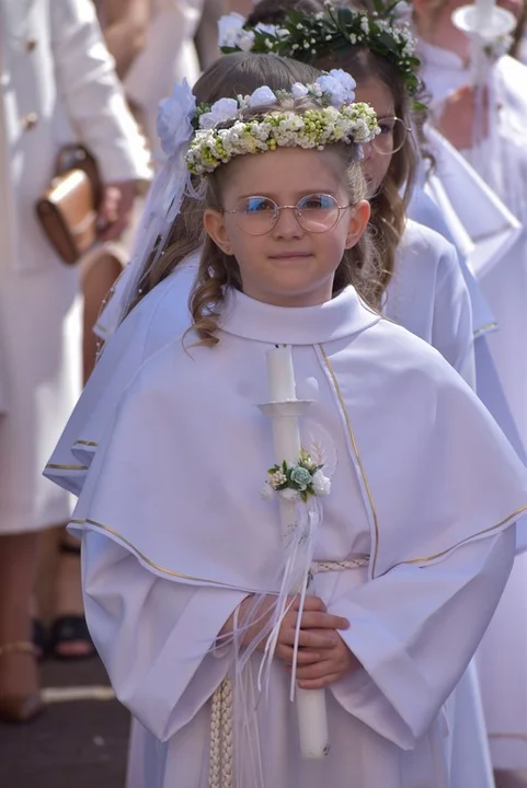Przyjęcie sakramentu Pierwszej Komunii Św. w parafii pw. św. Mikołaja w Krobi