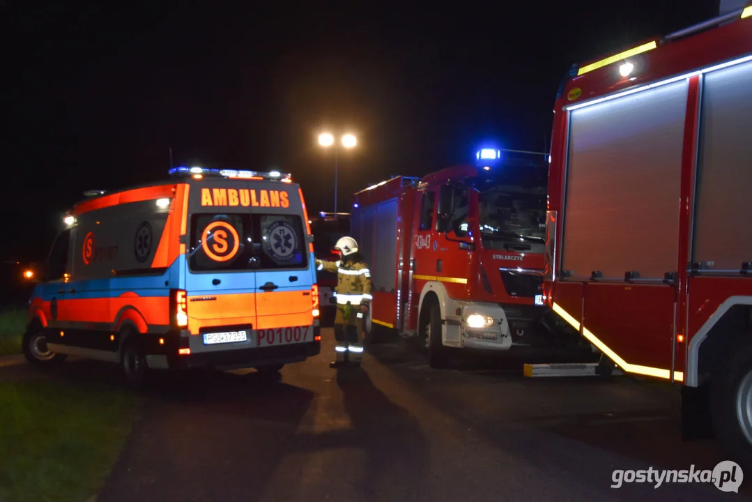 Wypadek śmiertelny na drodze Pogorzela - Gumienice