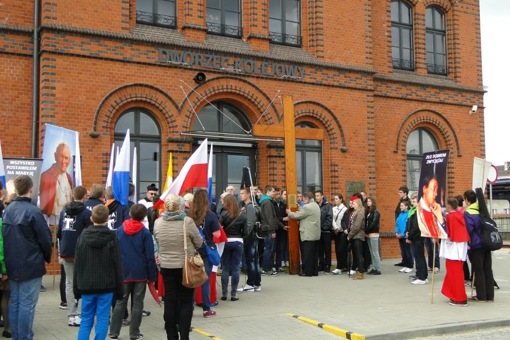 Symbole Światowych Dni Młodzieży w Jarocinie (2014)