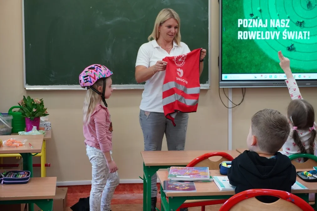 Dzieci poznawały zasady bezpiecznej jazdy na rowerze