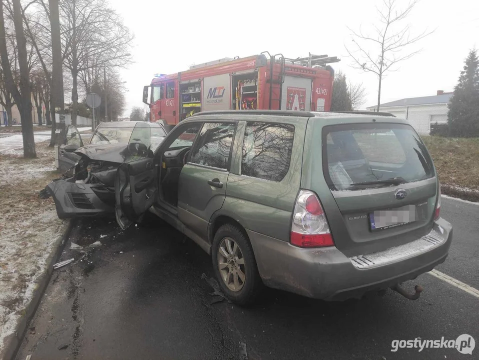 Wypadek na ul. Wielkopolskiej w Gostyniu