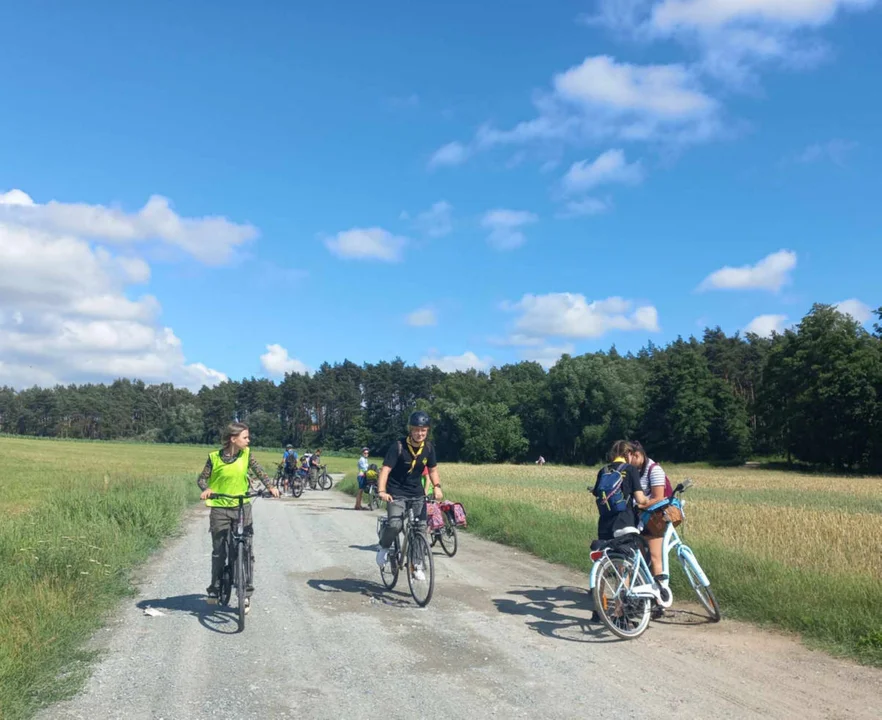 Rowerowa zbiórka harcerzy i zuchów z Gostynia i podsumowanie sezonu