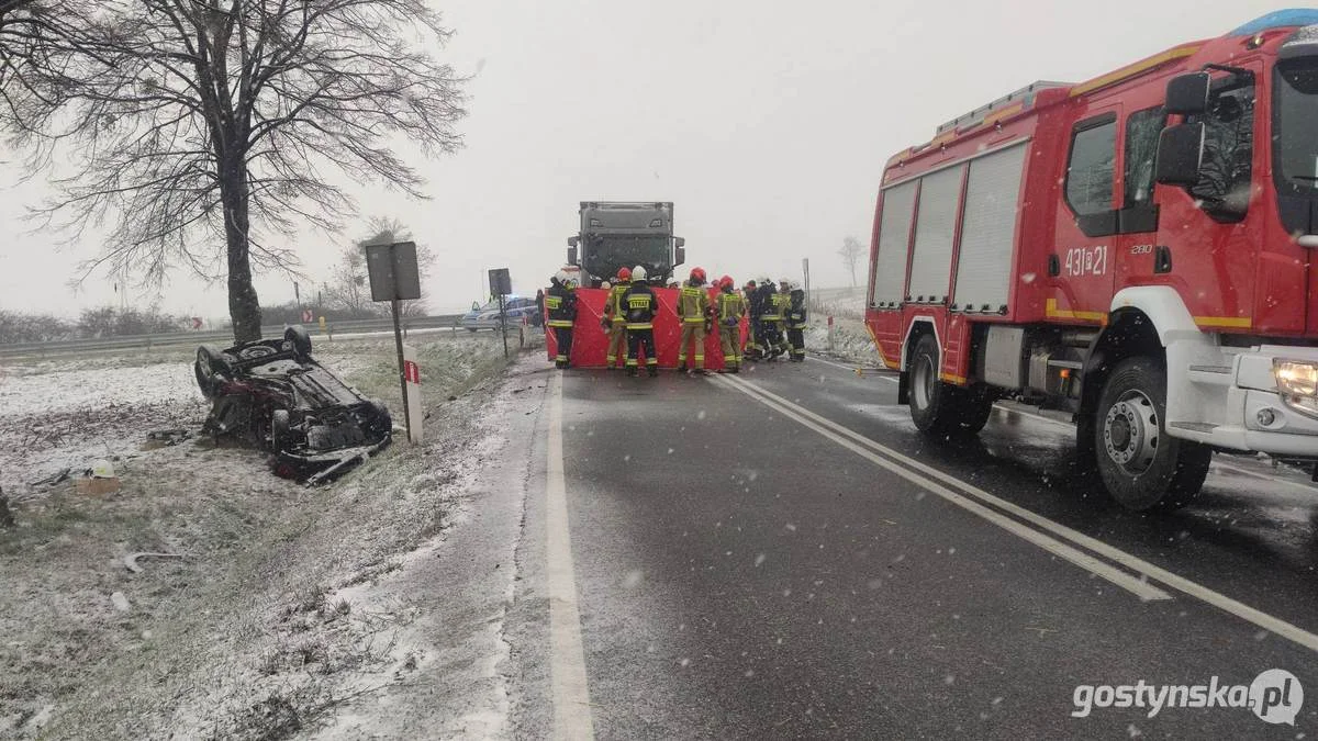 Śmiertelny wypadek na DK 12 w Dąbrówce