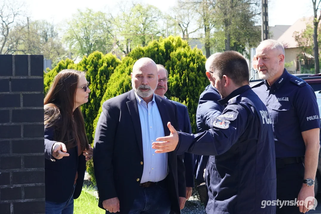 Amerykański policjant z wizyta w KPP Gostyń