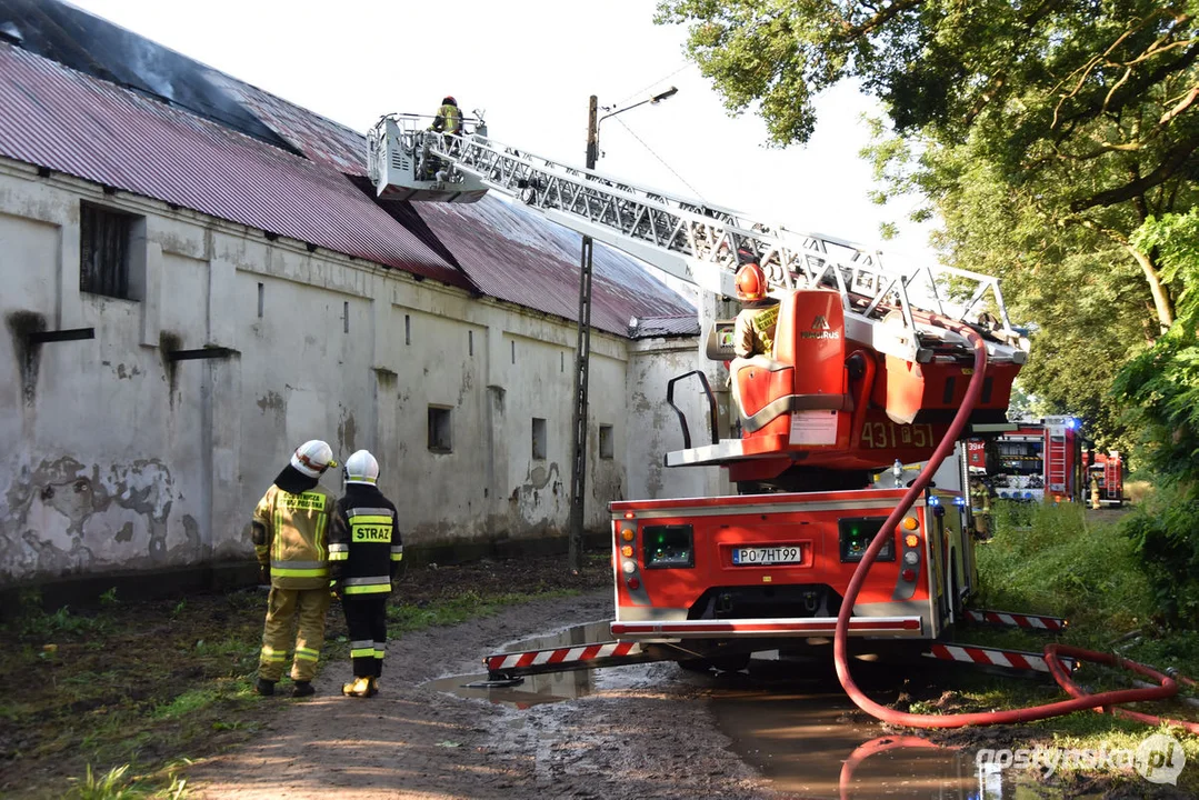 Pożar w gospodarstwie w Podrzeczu