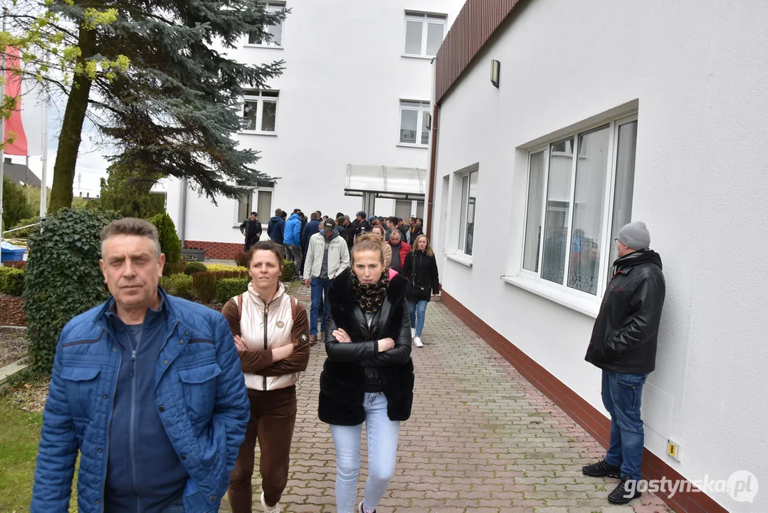 Protest dostawców mleka do Spółdzielni Mleczarskiej w Gostyniu