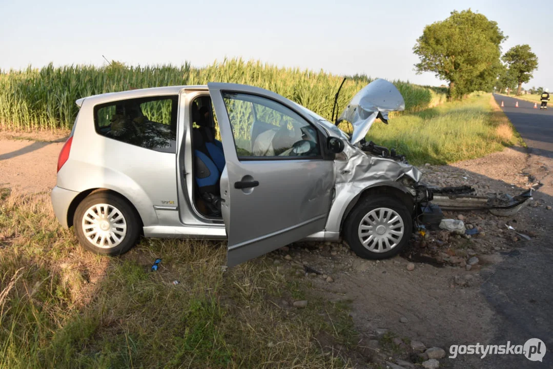 Wypadek na drodze za Pogorzelą