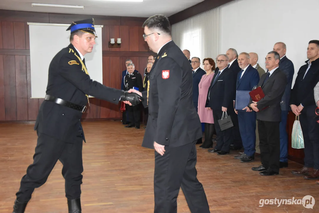 Pożegnanie bryg. Michała Pohla - z-cy komendanta powiatowego Państwowej Straży Pożarnej w Gostyniu