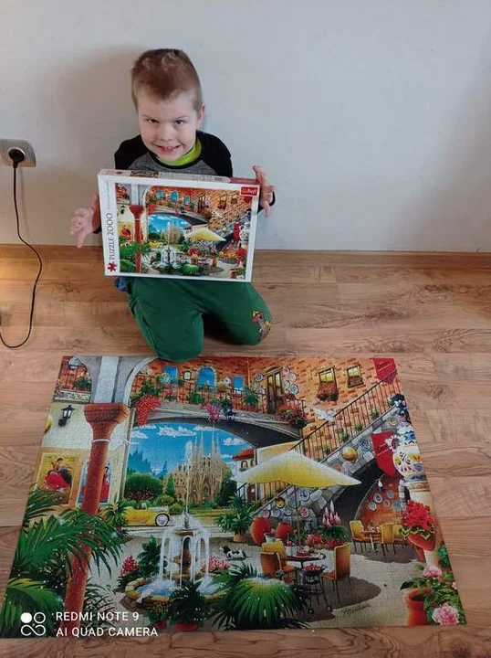 Pasją 8-letniego Kamila jest układanie puzzli