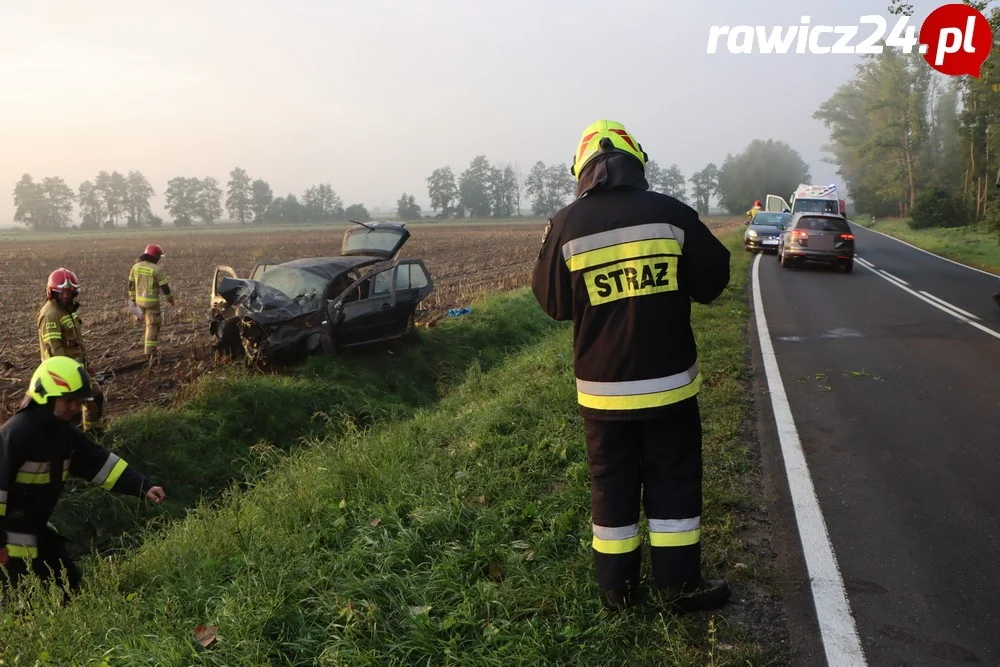 Uderzył w drzewo na trasie Annopol - Jagodnia