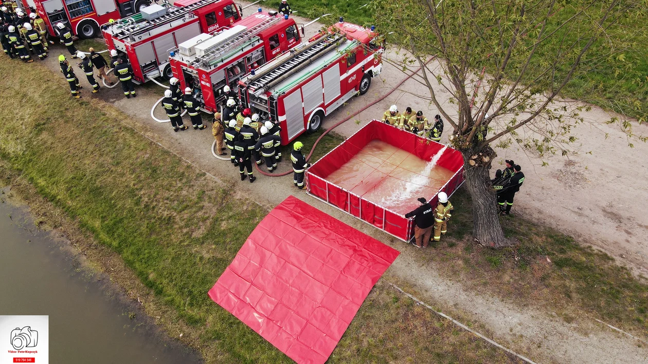 Ćwiczenia strażaków z powiatu krotoszyńskiego