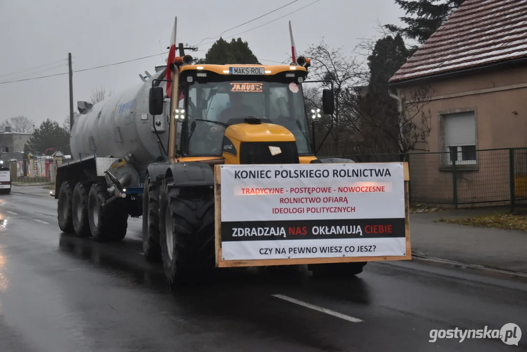 Protesty rolnicze w powiecie gostyńskim 2024