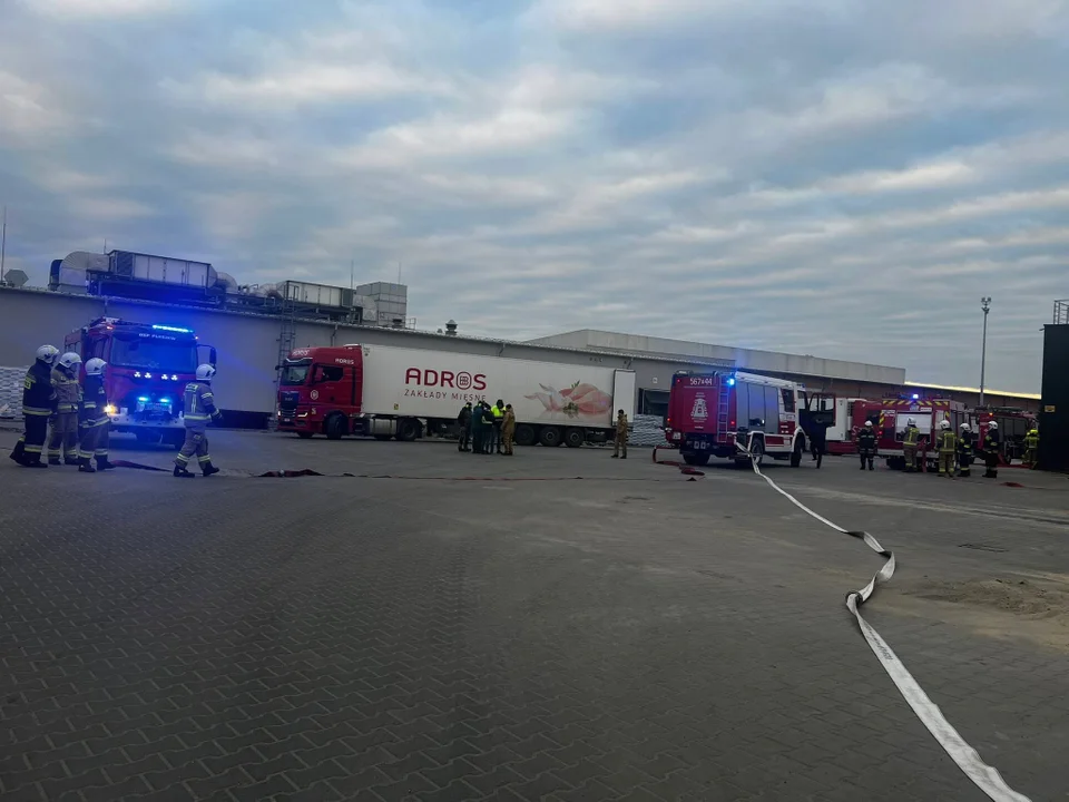 Wielki sprawdzian służb. Zobacz, jak wyglądały ćwiczenia ratunkowe w zakładach Adros - Zdjęcie główne