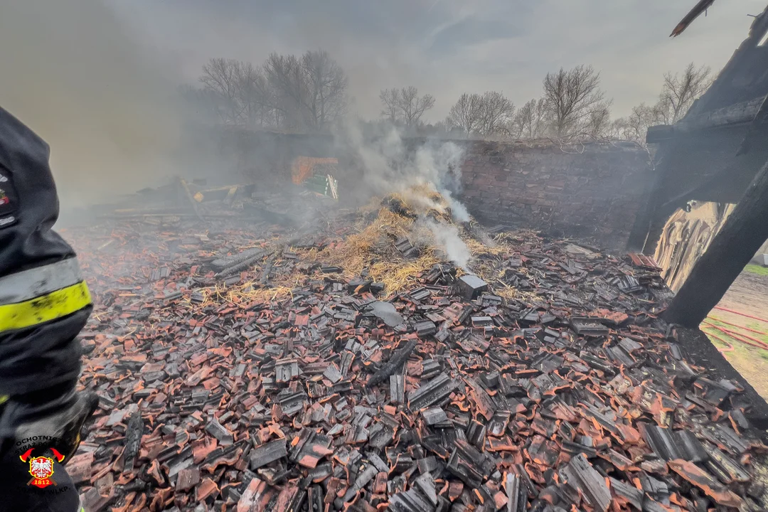 Staniew. Pożar budynku gospodarczego