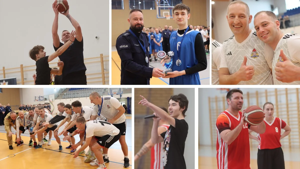 Koszykówka, integracja i zabawa. Turniej o puchar komendanta w Miejskiej Górce [ZDJĘCIA]