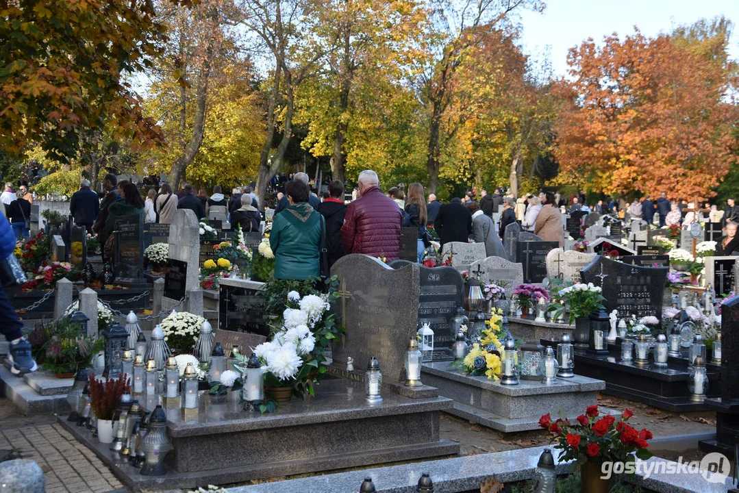 Wszystkich Świętych 2023 w Gostyniu. Znicze i kwiaty na nagrobkach - jak wyglądają cmentarze