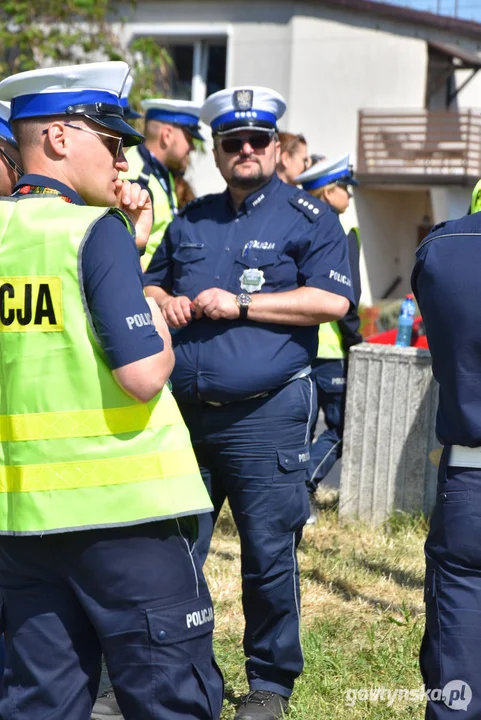 34. Konkurs "Policjant ruchu drogowego 2024” w Gostyniu. Dzień drugi - ręczna regulacja ruchem