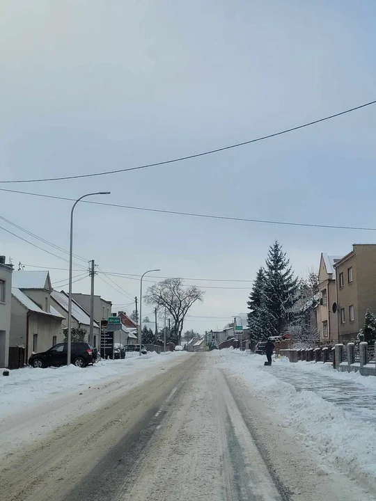 Zima w Gostyniu - zasypane śniegiem miasto