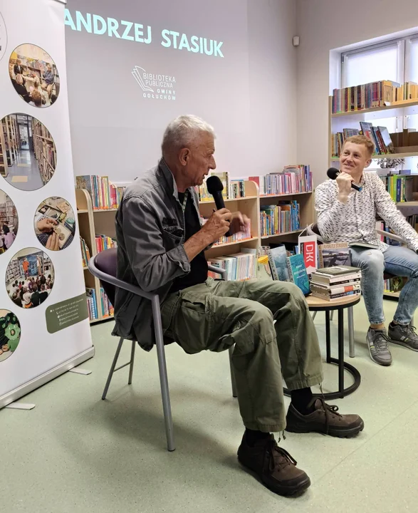 Andrzej Stasiuk był gościem gołuchowskiej biblioteki