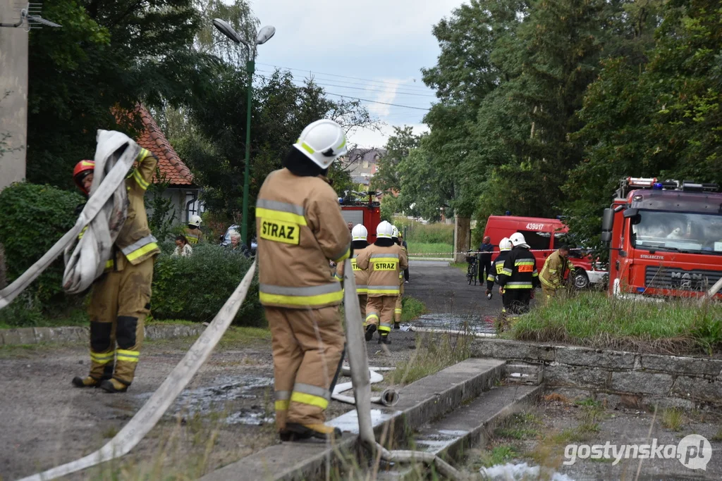 Pożar w zabytkowym pałacu w Wydawach, gm. Poniec