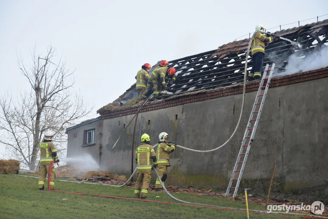 Pożar stodoły w Drogoszewie