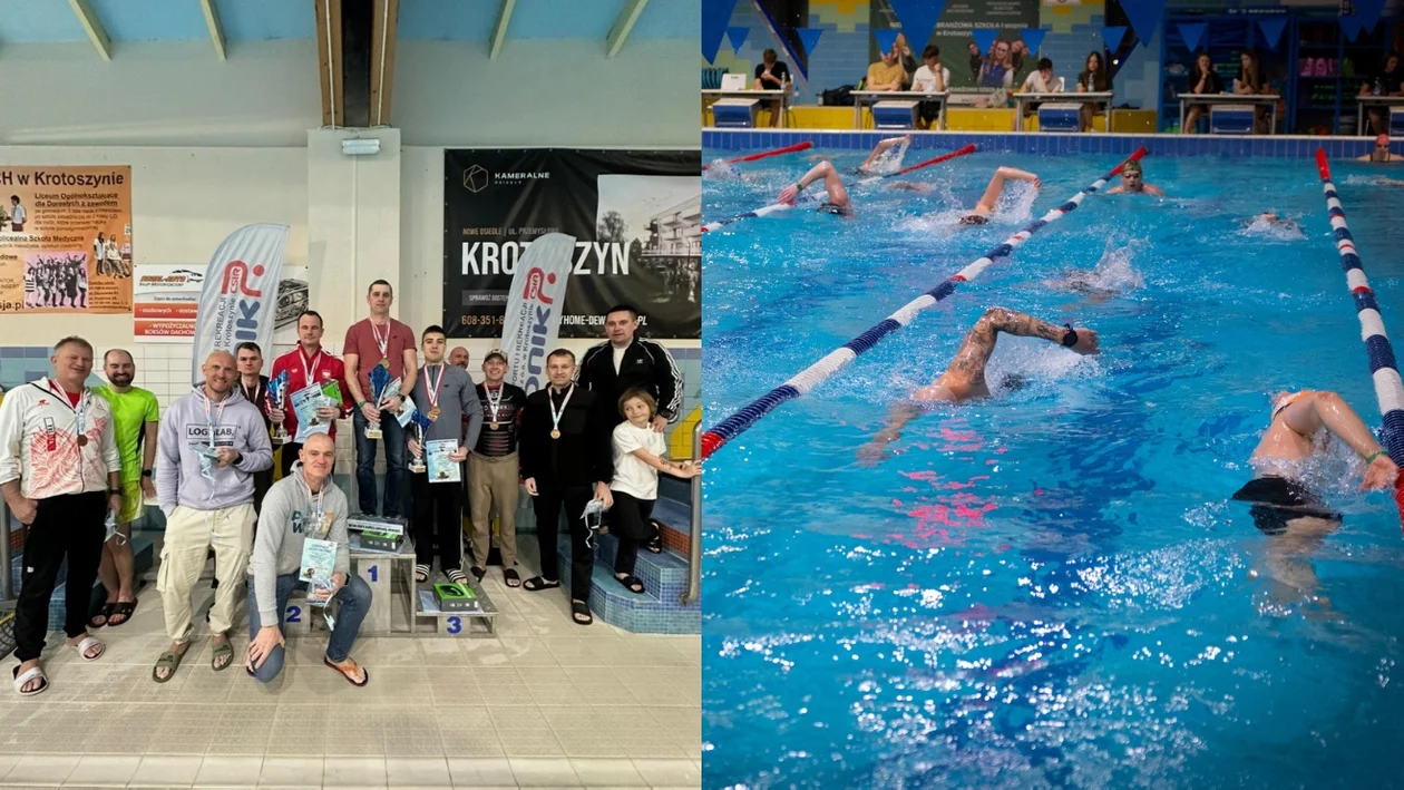 36 kilometrów w wodzie. Padł nocny rekord na pływalni w Krotoszynie [ZDJĘCIA]