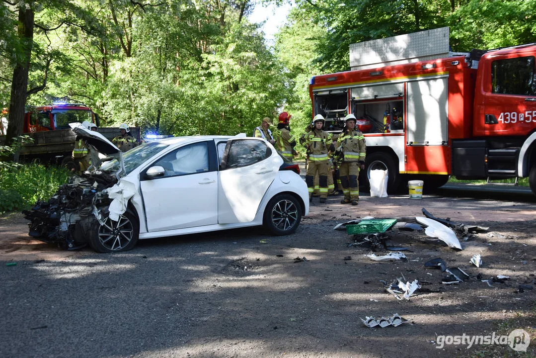 Wypadek drogowy na DW437 Borek Wlkp.- Dolsk