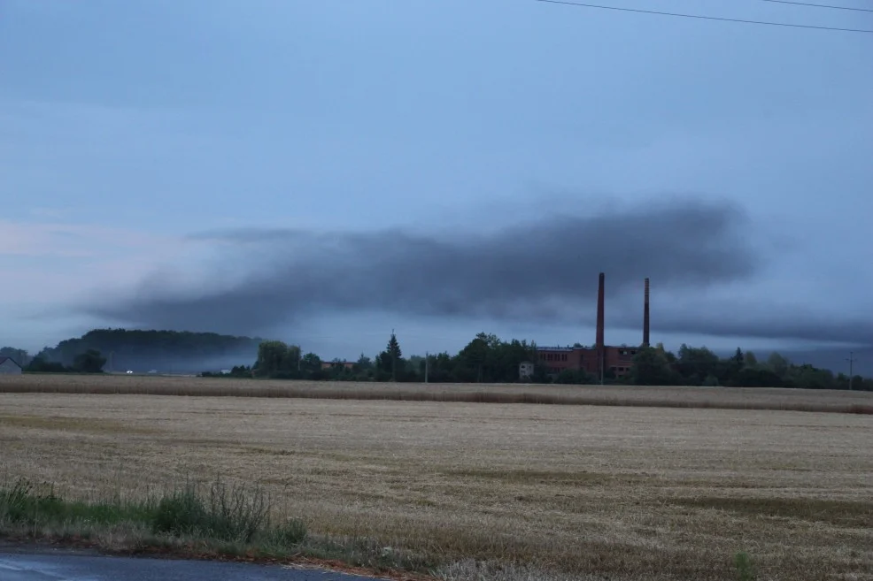 Pożar cegielni w Lenartowicach