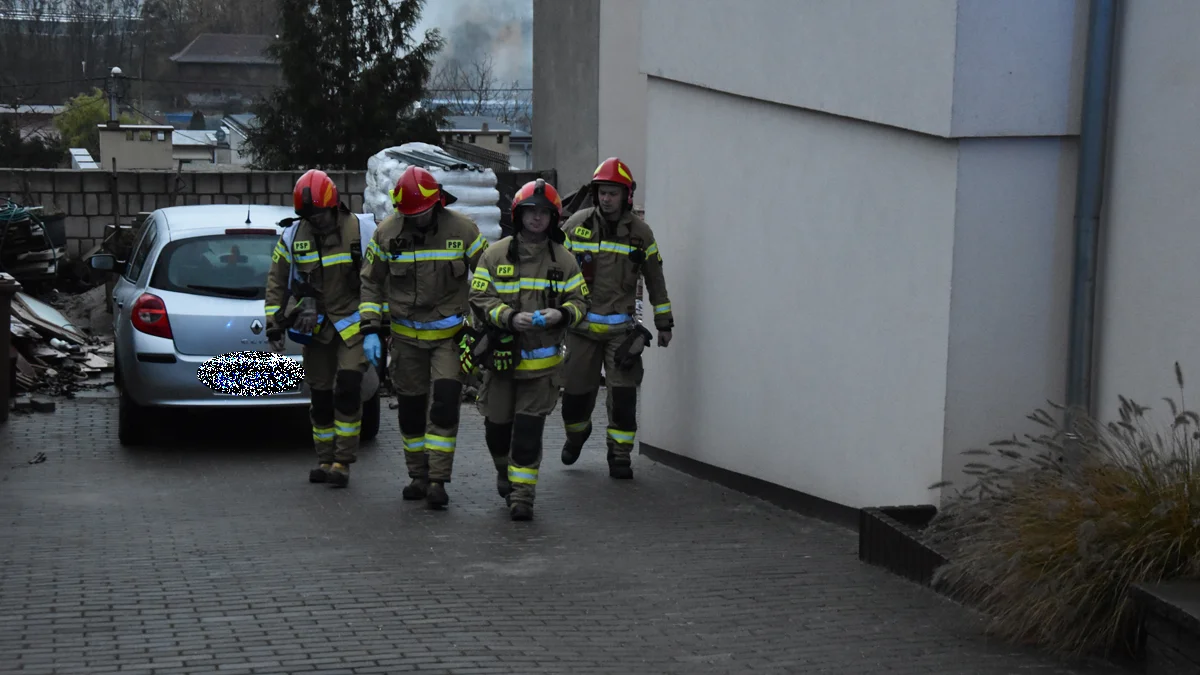 Pożar kotłowni przy ul. Willowej w Gostyniu