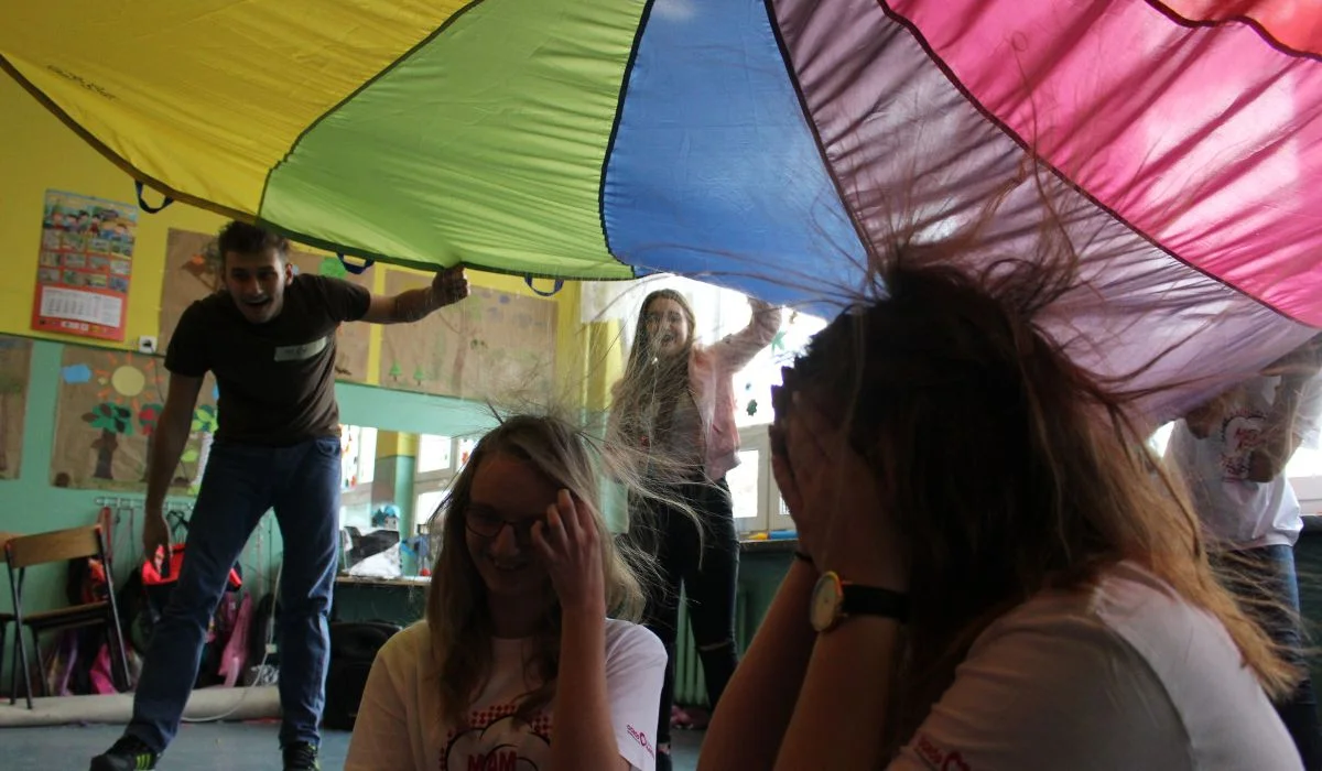 "Masz Moc" . Fundacja "Ogród Marzeń" organizowała duży projekt dla wolontariuszy.