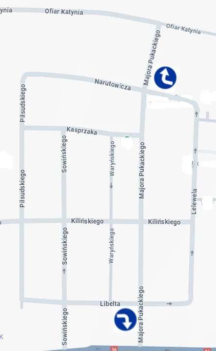 w Krotoszynie w rejonie cmentarza: