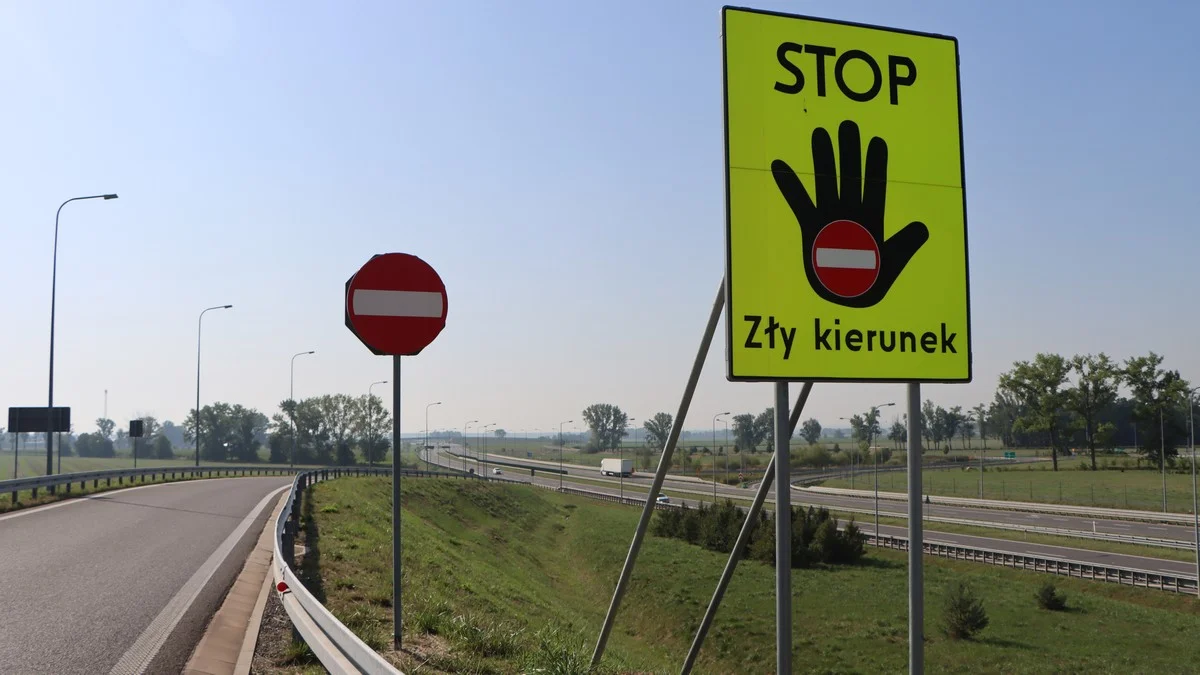 Tablice STOP zły kierunek w gminie Bojanowo