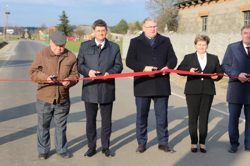 Otwarcie drogi w Rudzie Wieczyńskiej