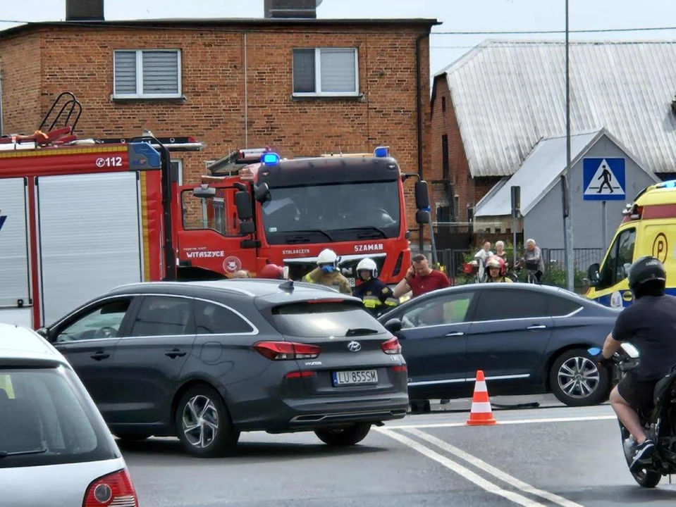Zderzenia trzech aut w Witaszycach
