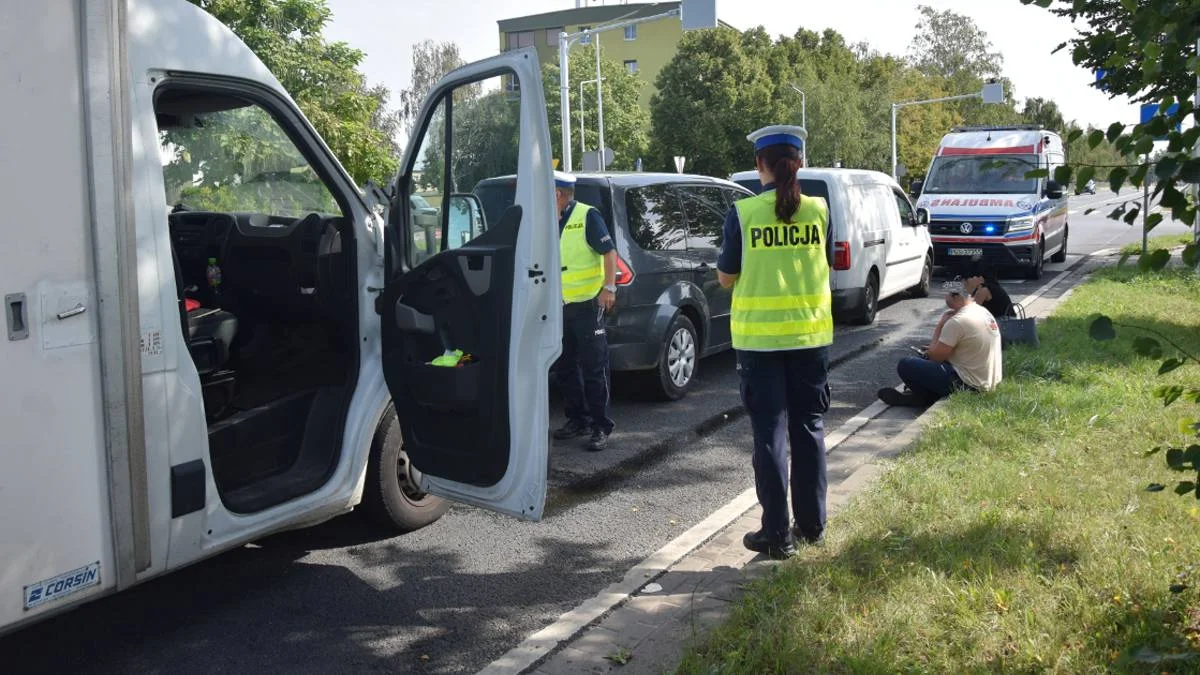 Karambol czterech aut na ulicy Leszczyńskiej w Gostyniu