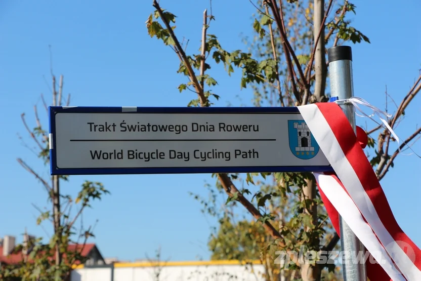 Otwarcie Traktu Światowego Dnia Roweru w Pleszewie