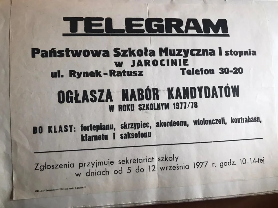 45 lat Państwowej Szkoły Muzycznej I stopnia w Jarocinie