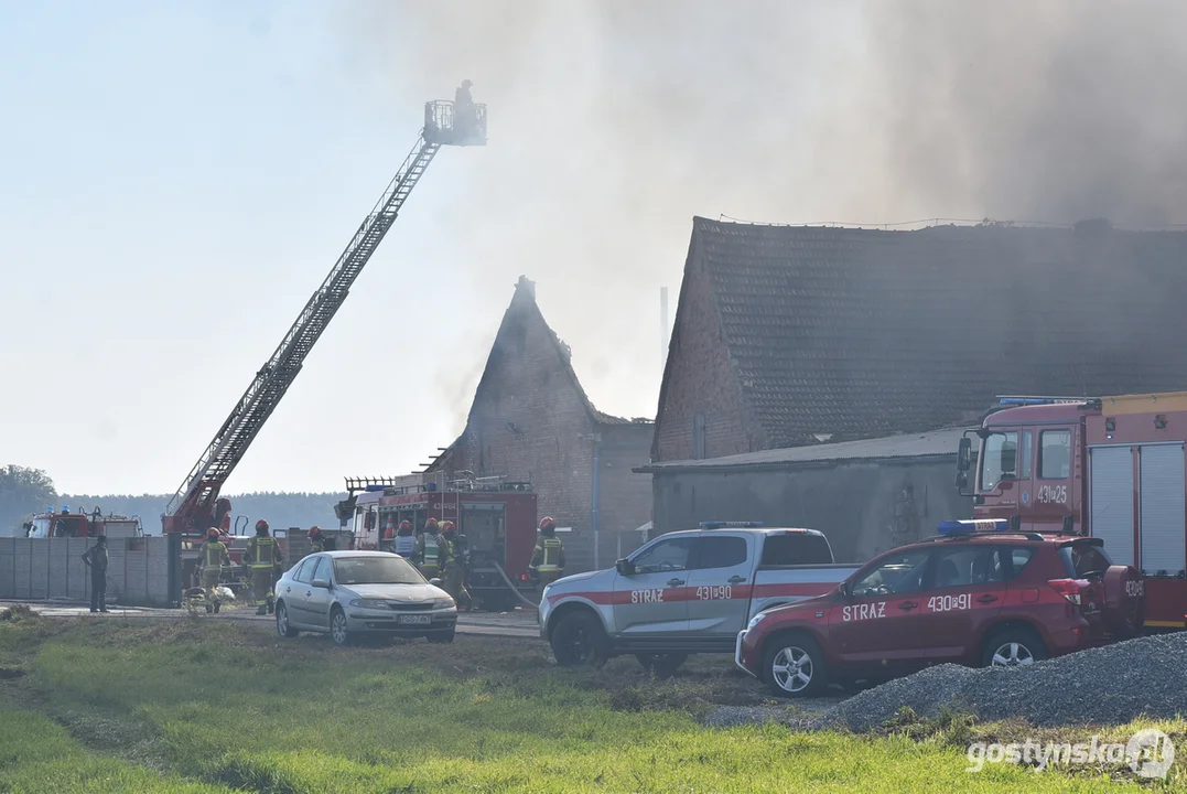 Pożar hali zakładu ślusarskiego w Czeluścinie