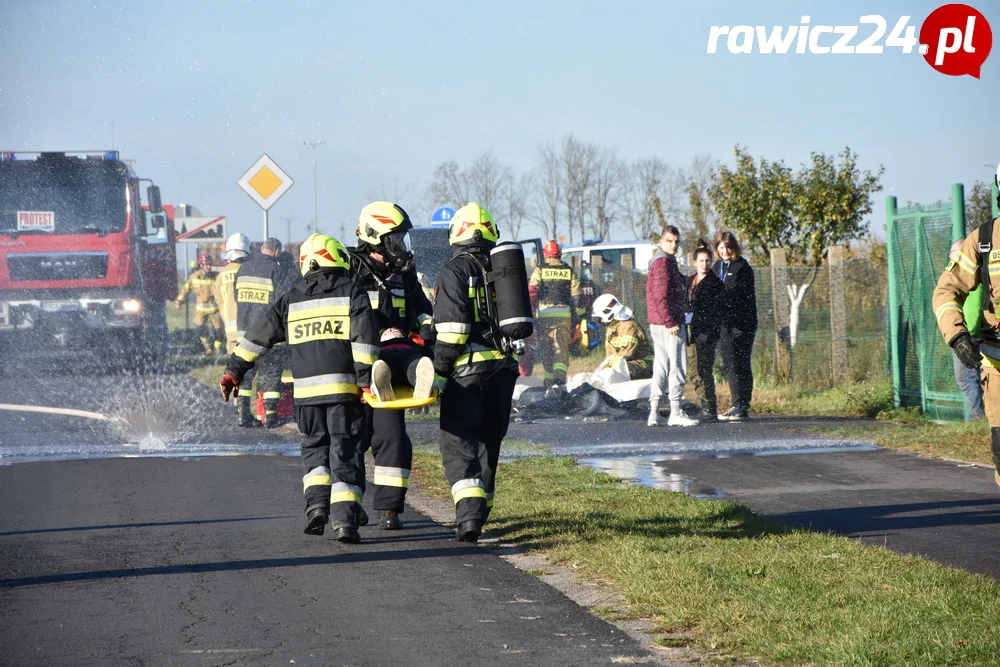 Ćwiczenia służb w Sarnowie i Rawiczu