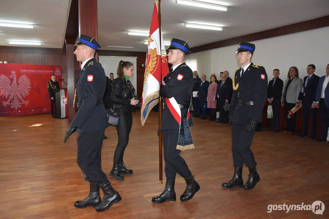 Pożegnanie bryg. Michała Pohla - z-cy komendanta powiatowego Państwowej Straży Pożarnej w Gostyniu