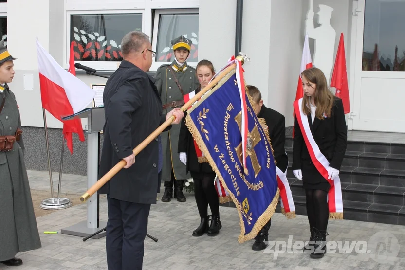 Nadanie imienia Powstańców Wielkopolskich Szkole Podstawowej w Żegocinie