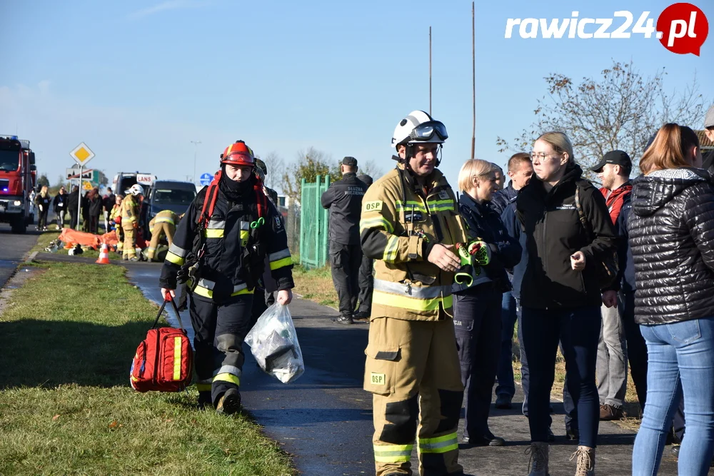 Ćwiczenia służb w Sarnowie i Rawiczu