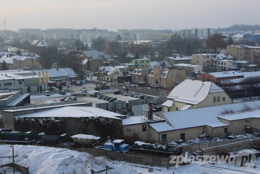 Panorama Pleszewa - widok z elewatora zbożowego