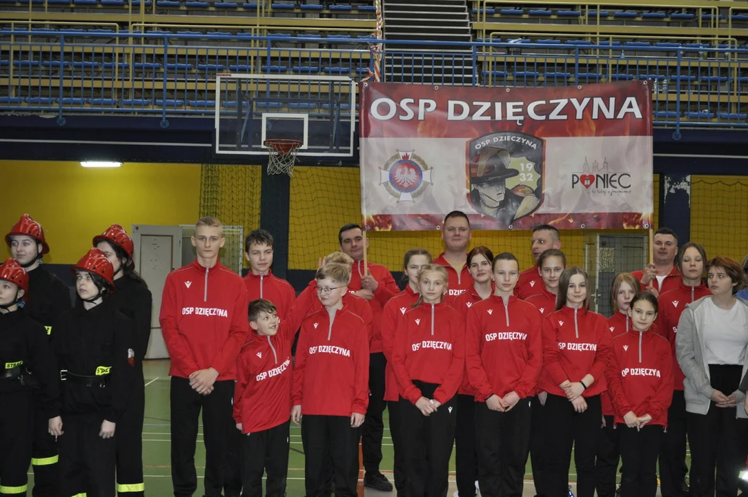 OSP Dzięczyna na Halowym Turnieju Sportowo-Pożarniczym MDP w Ostrzeszowie