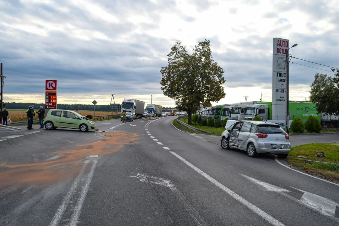 Sprawczyni kolizji została ukarana mandatem